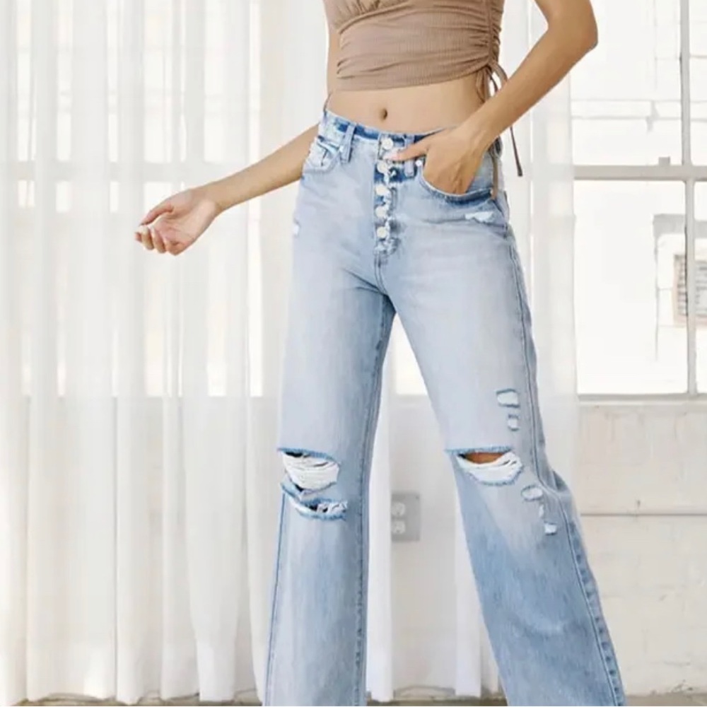 KanCan Ultra High Rise 90’s Flare Jeans